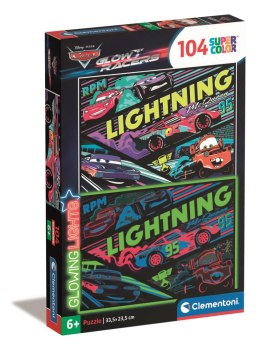 Puzzle 104 Glowing Cars Glow Racers 25758