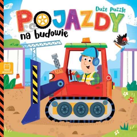 Pojazdy na budowie. Duże puzzle