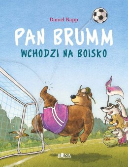 Pan Brumm wchodzi na boisko. Pan Brumm