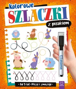 Kolorowe szlaczki z pisakiem. Piszę i zmazuję