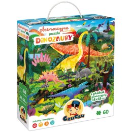 Puzzle 60 obserwacyjne Dinozaury CzuCzu