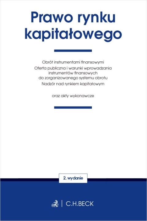 Prawo rynku kapitałowego oraz akty wykonawcze wyd. 2