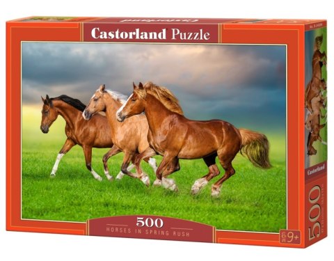 Puzzle 500 Horses in Spring Rush B-54084