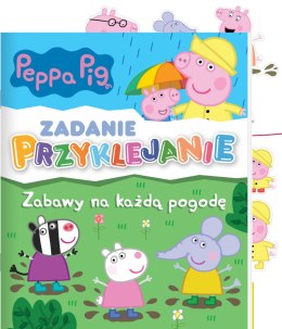 Zabawy na każdą pogodę. Świnka Peppa. Zadanie Przyklejanie