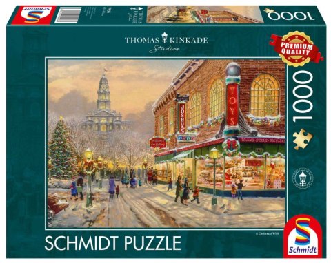 Puzzle 1000 PQ T. Kinkade Świąteczne życzenie 110795