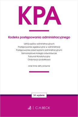 KPA. Kodeks postępowania administracyjnego oraz ustawy towarzyszące wyd. 14