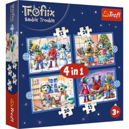 Puzzle 4w1 U Treflików pada śnieg 34657