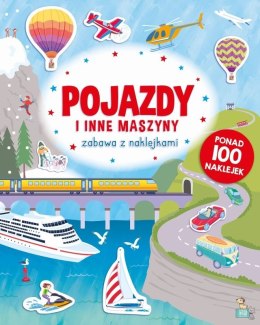 Pojazdy i inne maszyny. Zabawa z naklejkami