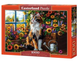 Puzzle 1000 Blooming Cat Meditation C-105359-2