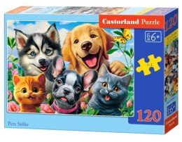 Puzzle 120 Pets Selfie B-13609-1