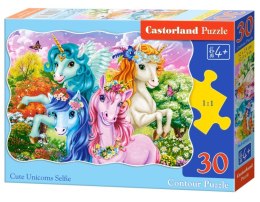 Puzzle 30 Cute Unicorns Selfie B-03822-1