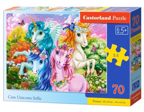 Puzzle 70 Cute Unicorns Selfie B-070213