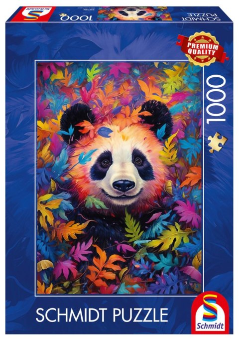 Puzzle PQ 1000 Panda w kolorowym lesie 112974