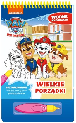 Wielkie porządki. Psi Patrol. Wodne kolorowanie