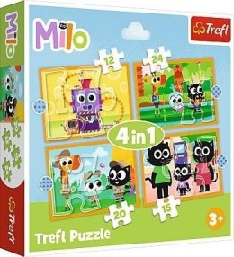 Puzzle 4w1 Poznaj Milo i jego przyjaciół 34654